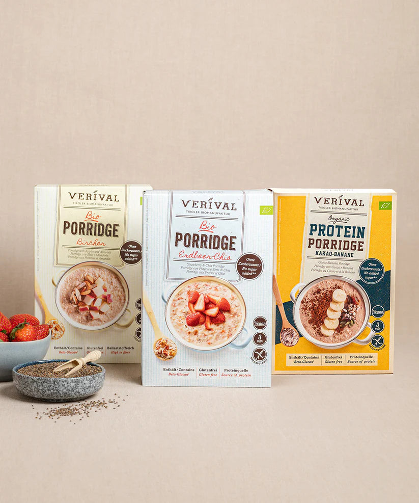 verival-porridge-stars-probierpaket-3er-set-bircher-erdbeer-chia-kakao-banane image 1