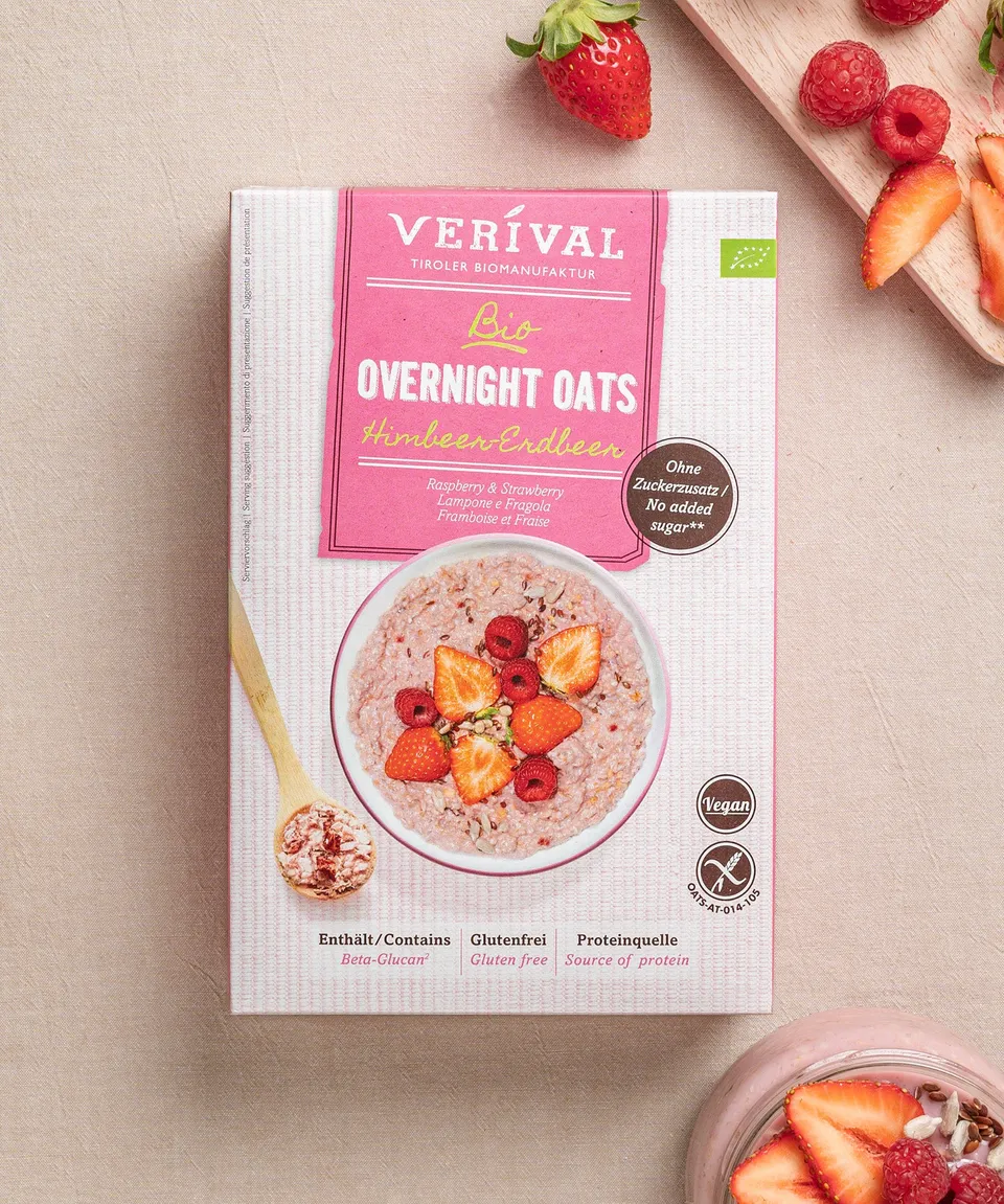 verival-bio-overnight-oats-himbeer-erdbeer-einzelportion-ohne-zuckerzusatz image 1