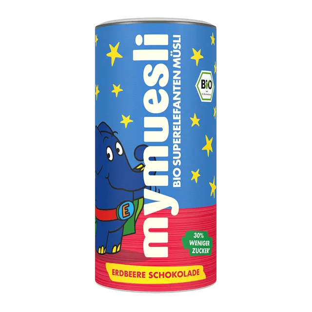 mymuesli-superelefanten-m-sli-schoko-erdbeere-kinder-dose image 1