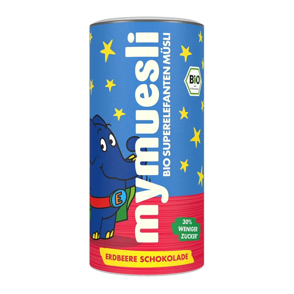 mymuesli-superelefanten-m-sli-schoko-erdbeere-kinder-dose image 1