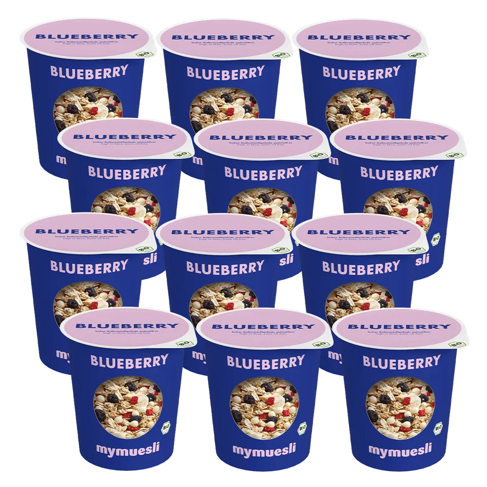 mymuesli-blueberry-portiebeker-12-pack-portionsbecher image 1