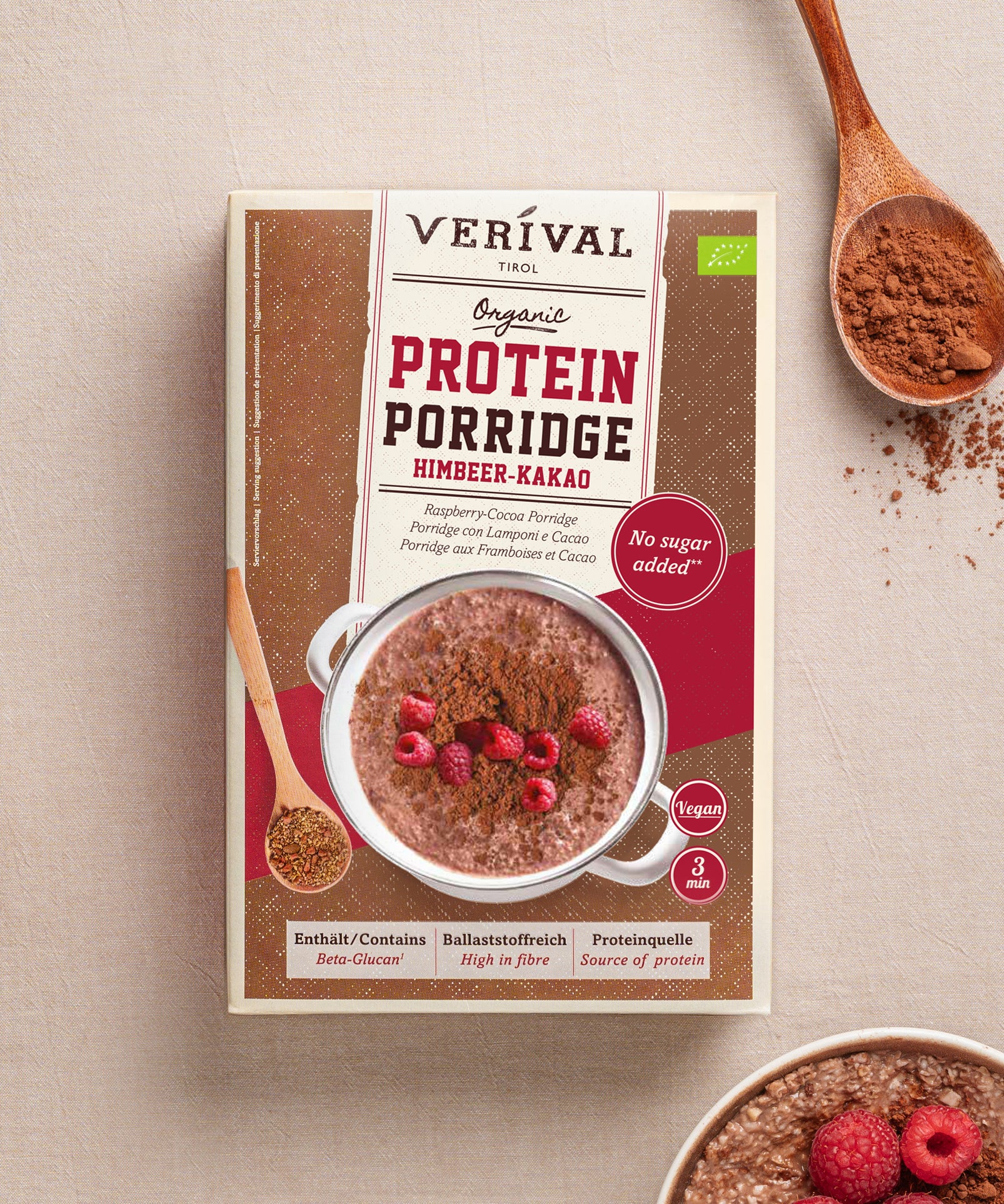 verival-bio-protein-porridge-himbeer-kakao-veganes-sport-porridge image 1
