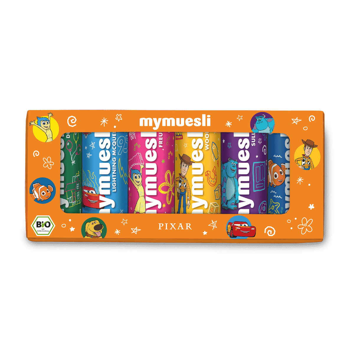 mymuesli-pixar-mini-cadeaubox-geschenkset-6x30-g image 1