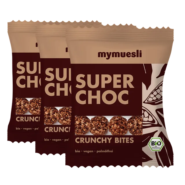 mymuesli-crunchy-bites-super-choc-hafer-snack-3-x-50g image 1