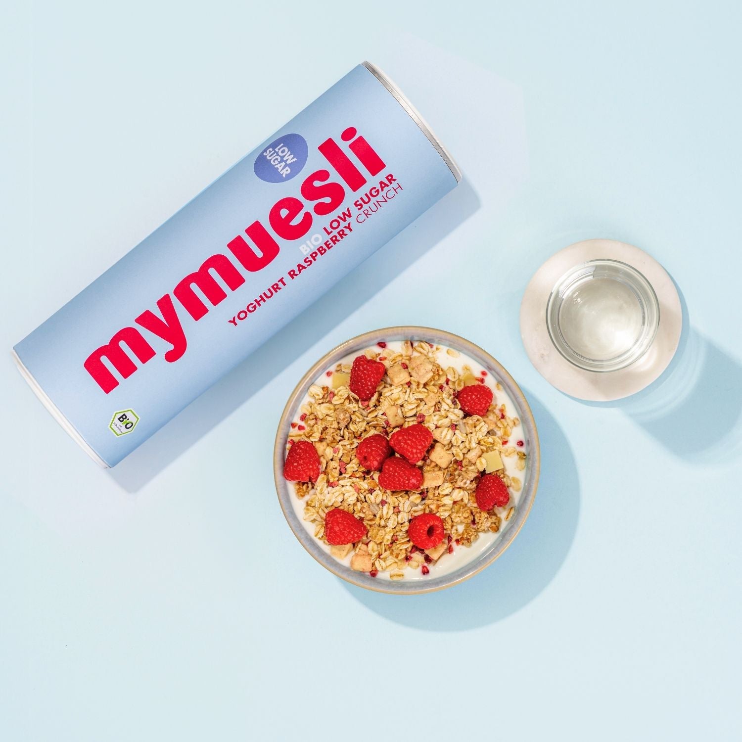 mymuesli-low-sugar-yoghurt-raspberry-crunch-bio-granola-himbeere-joghurt image 5