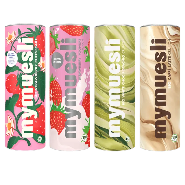 mymuesli-forfait-gourmet-bio-m-sli-set-4x-575-g-cheesecake-yoghurt-pistazie-latt image 1