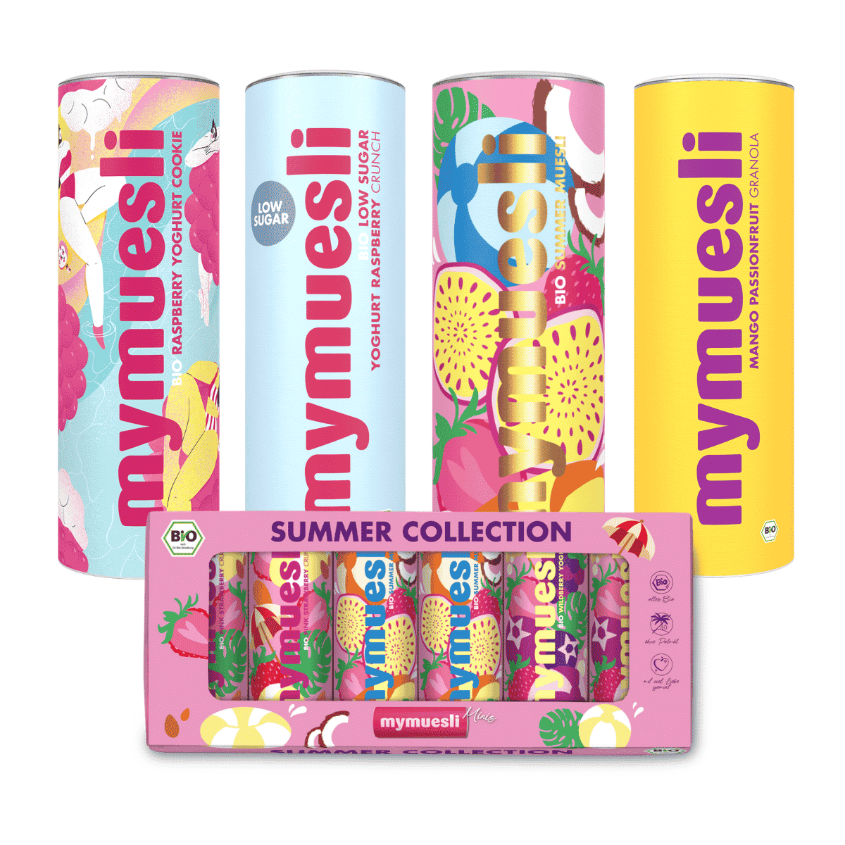 mymuesli-summer-all-in-bundle-4x-575g-bio-m-sli-sommer-edition image 1
