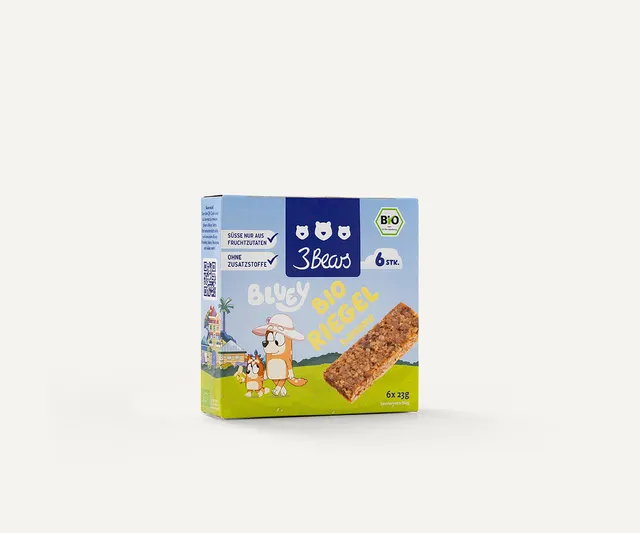 3bears-bluey-bio-riegel-banane-vollkornhafer-6er-pack image 1