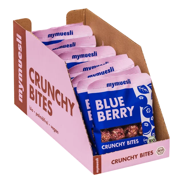 mymuesli-blueberry-crunchy-bites-10er-tray-bio-hafer-snack-mit-blaubeere-10-x-50 image 1