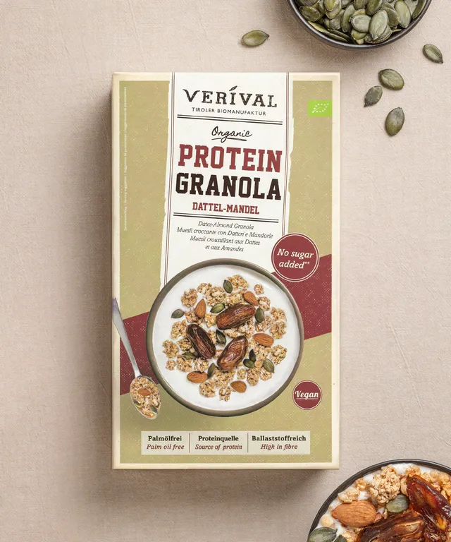 verival-bio-protein-granola-dattel-mandel-ohne-zuckerzusatz image 1