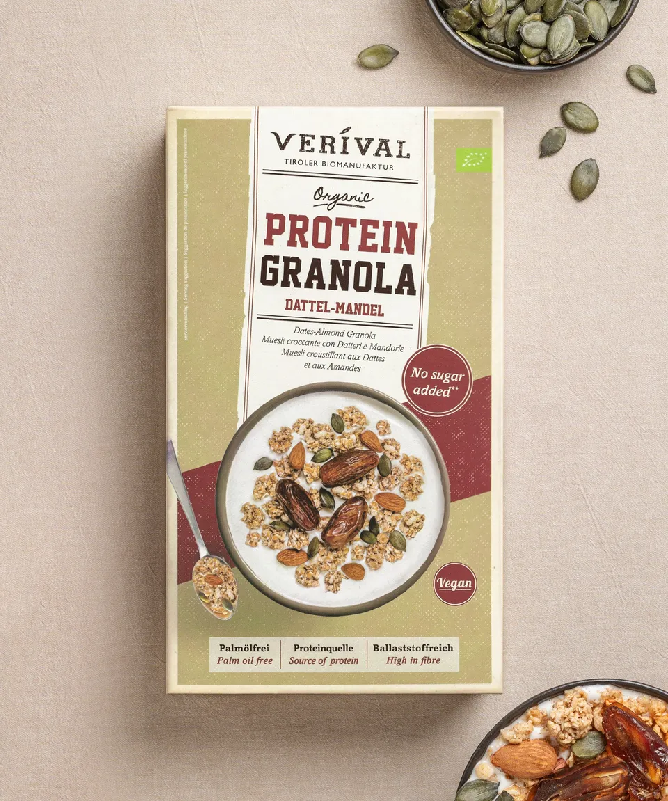 verival-bio-protein-granola-dattel-mandel-ohne-zuckerzusatz image 1