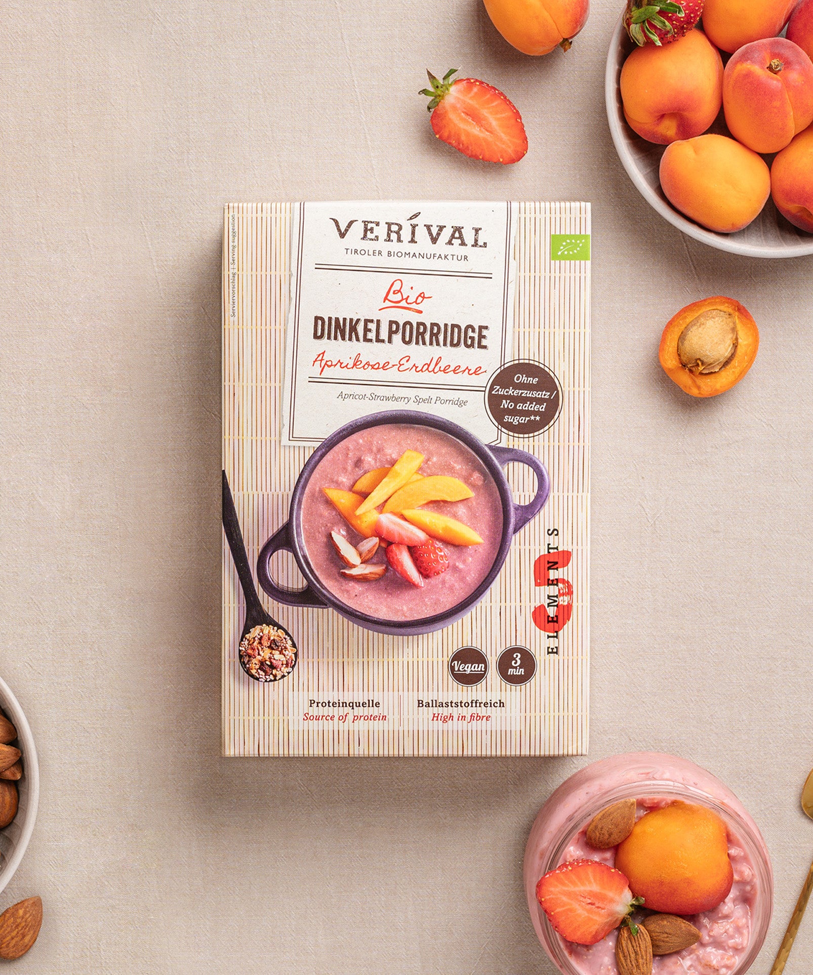 verival-bio-dinkelporridge-aprikose-erdbeer-porridge image 2