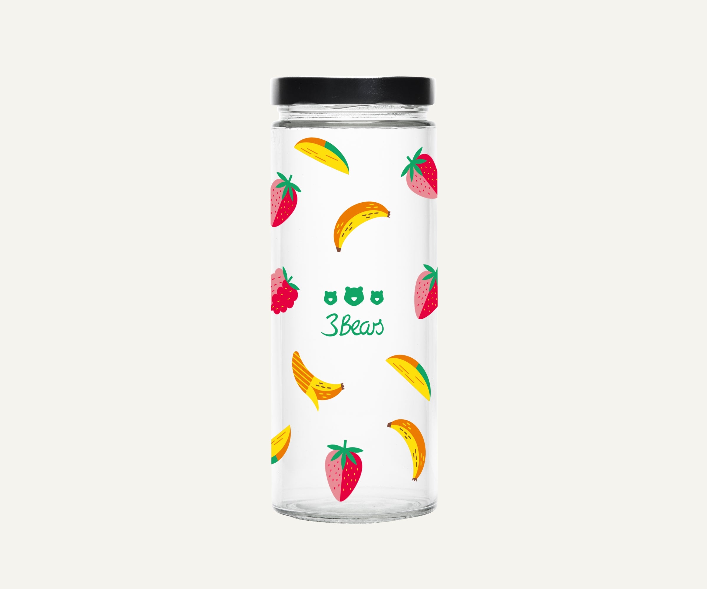 3bears-vorratsglas-fruity-edition-aufbewahrungsglas-f-r-granola-und-oats-ca-1062 image 1