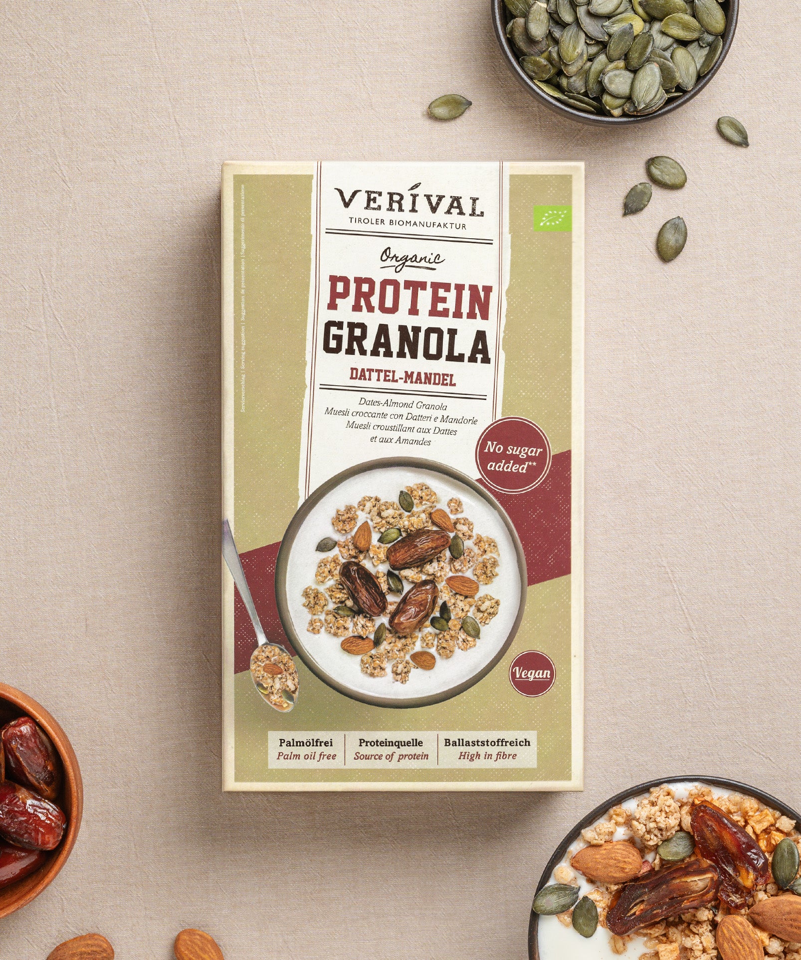 verival-bio-protein-granola-dattel-mandel-ohne-zuckerzusatz image 2