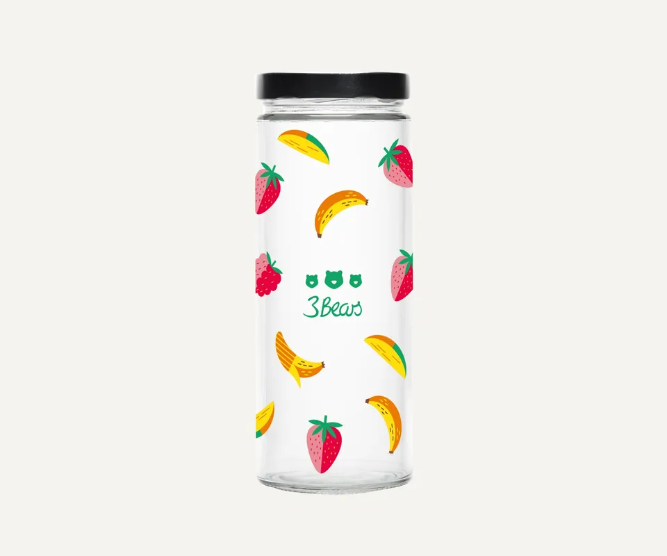 3bears-vorratsglas-fruity-edition-aufbewahrungsglas-f-r-granola-und-oats-ca-1062 image 1