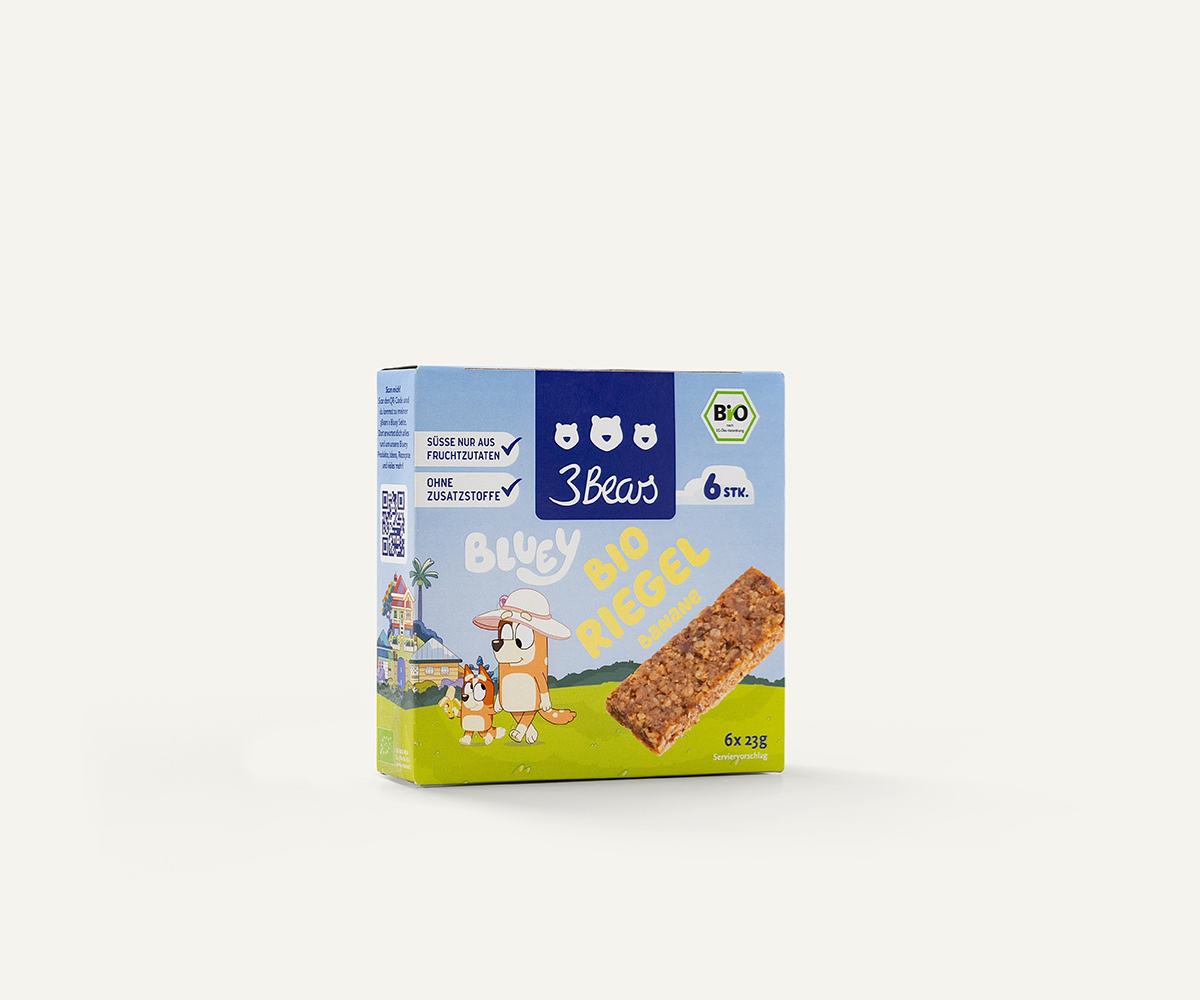 3bears-bluey-bio-riegel-banane-vollkornhafer-6er-pack image 1