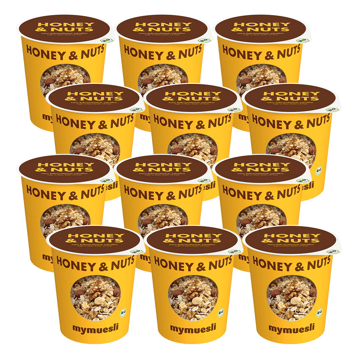 mymuesli-portionsbecher-honey-nuts-12er-pack image 1