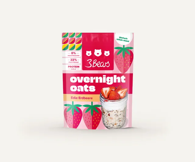 3bears-overnight-oats-splendid-strawberry-erdbeere image 1