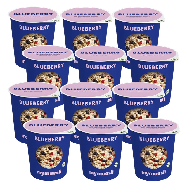 mymuesli-blueberry-portionsbecher-12er-pack image 1