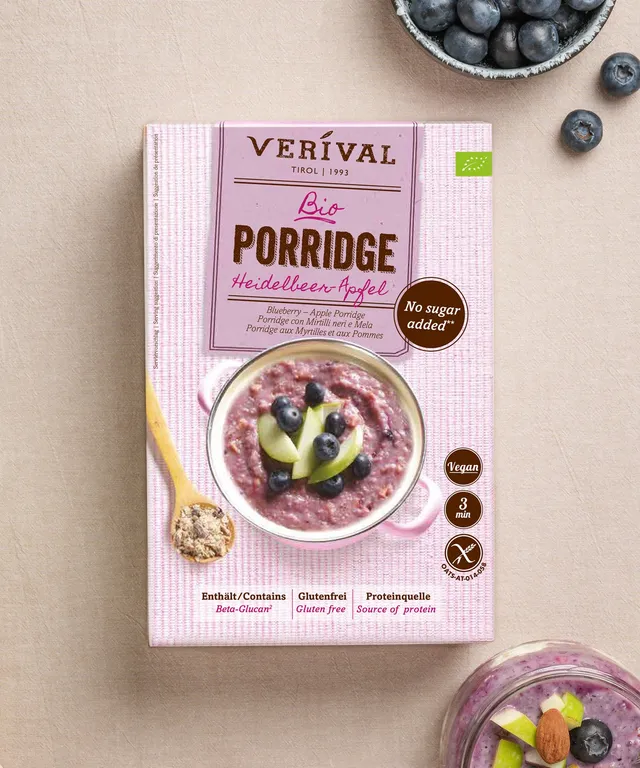 verival-bio-heidelbeer-apfel-porridge-fruchtiges-porridge-ohne-zuckerzusatz image 1