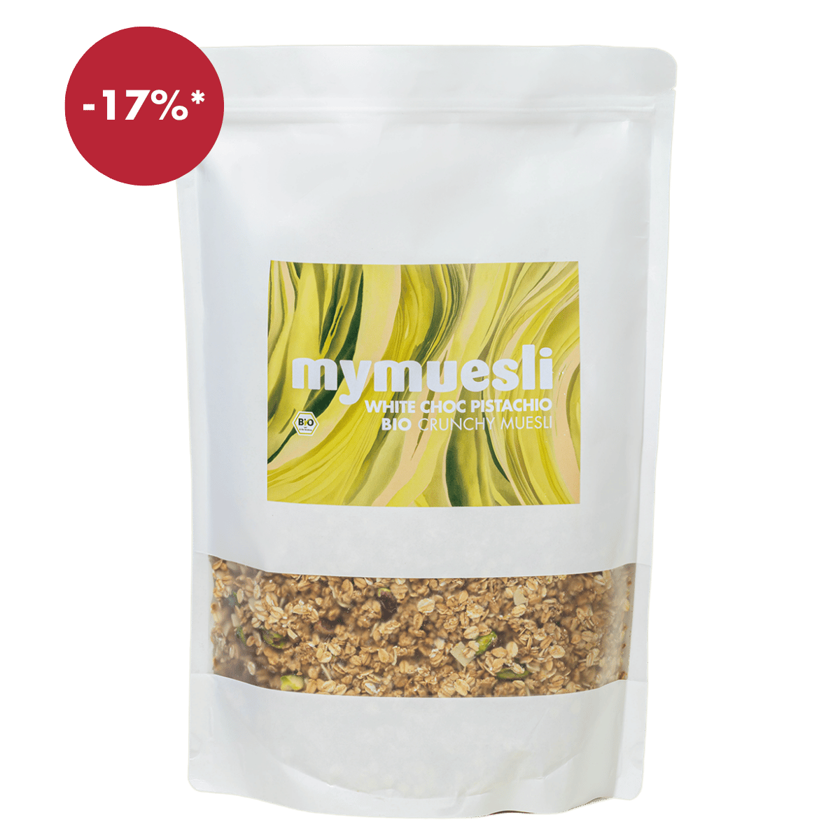 mymuesli-white-choc-pistachio-crunch-gro-packung-1-75-kg-bio-granola image 1