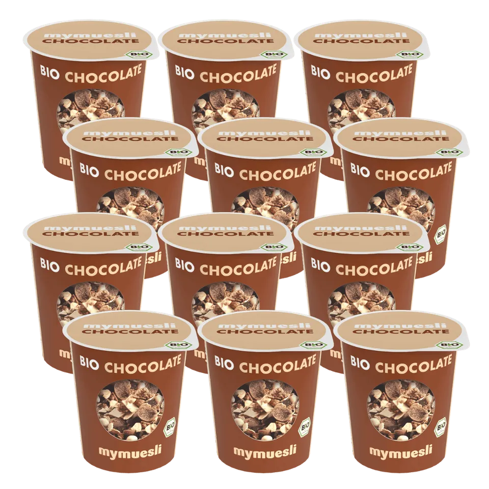 mymuesli-portionsbecher-chocolate-12er-pack-schoko-crunchy-m-sli image 1