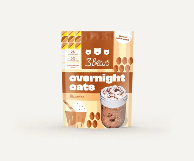 3bears-overnight-oats-typ-eiskaffee-haferflocken-mit-kaffee-extrakt-kakao-und-fr image 1