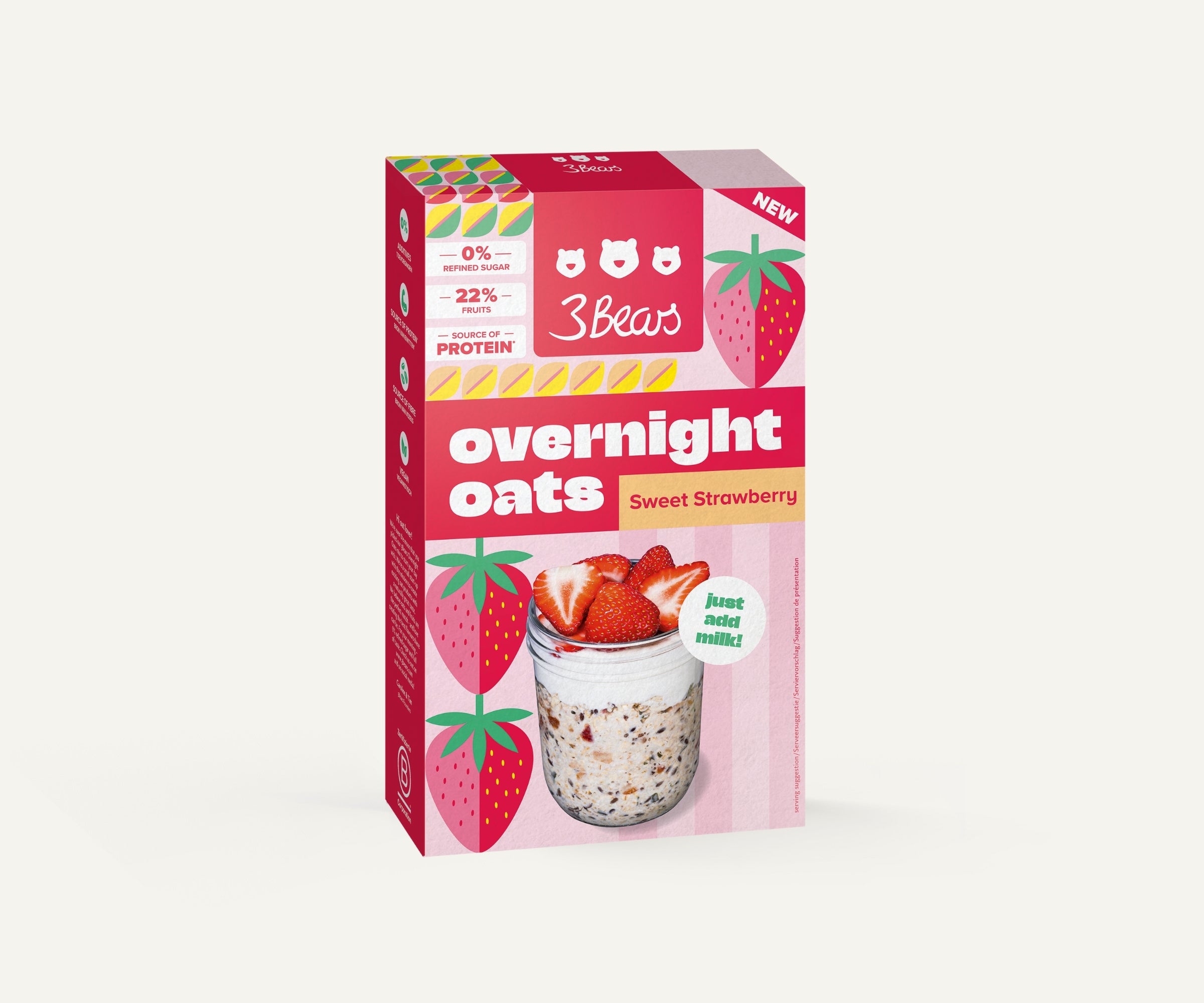 3bears-overnight-oats-sweet-strawberry-frucht-hafer-schale image 1