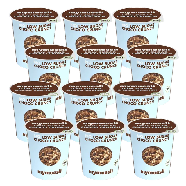 mymuesli-low-sugar-choco-crunch-portionsbecher-12er-pack image 1