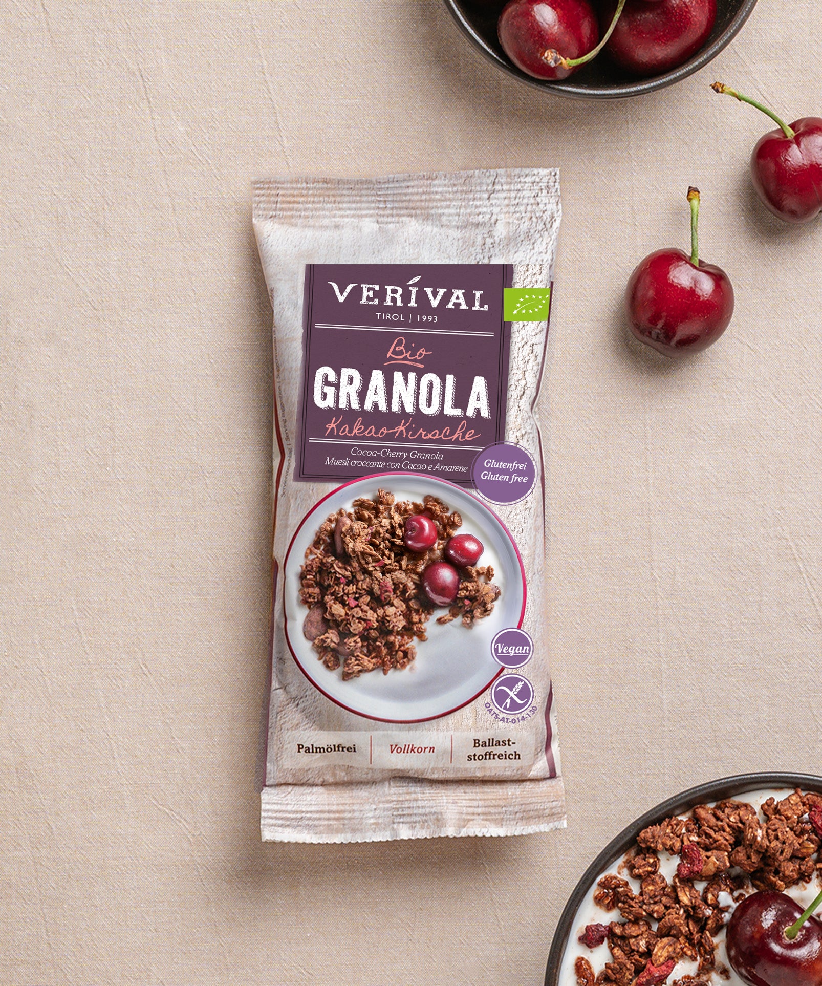 verival-bio-kakao-kirsche-granola-glutenfrei-veganes-crunchy-vollkorn image 4