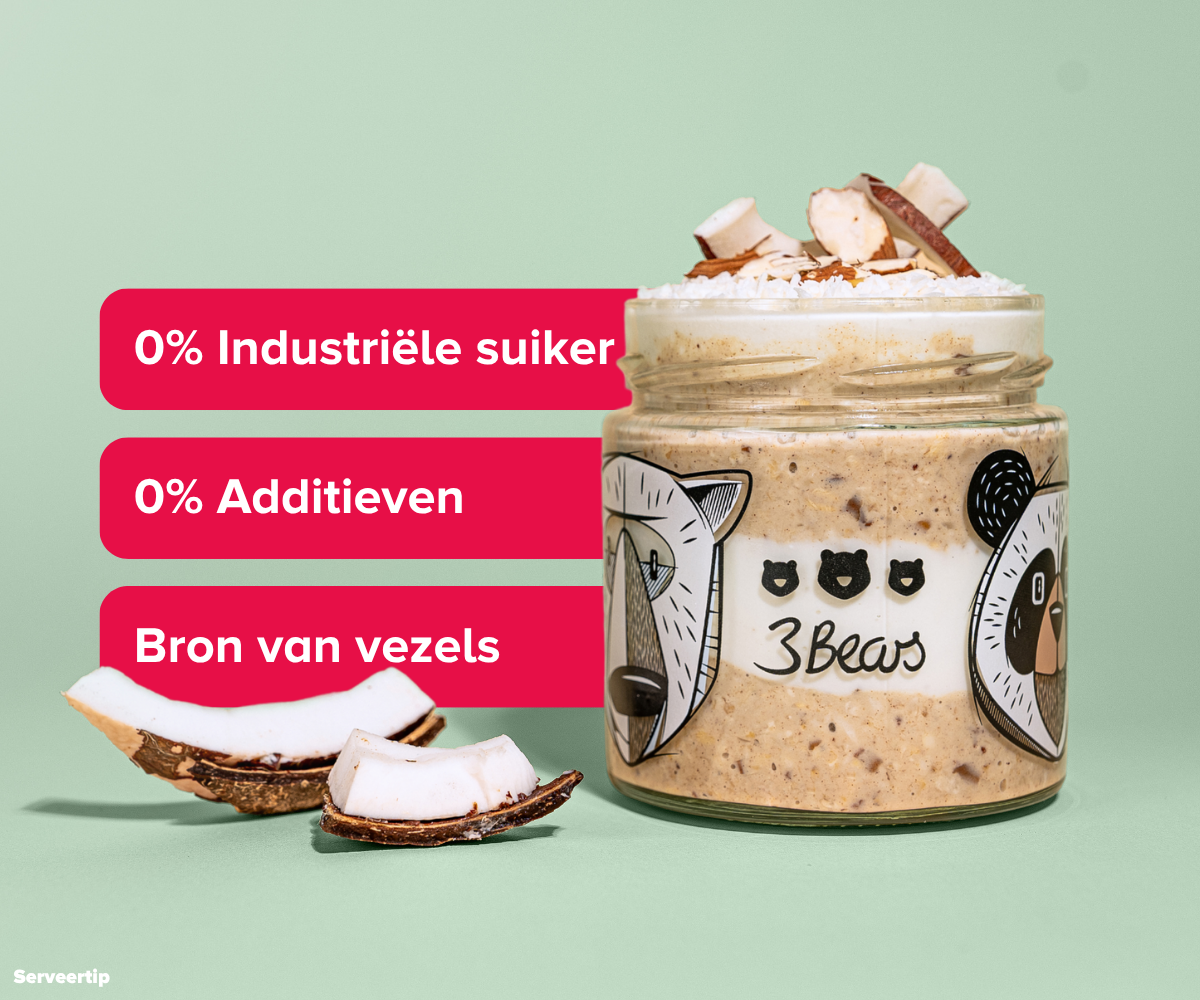 3bears-overnight-oats-coconut-bliss-400g-8-portionen image 7