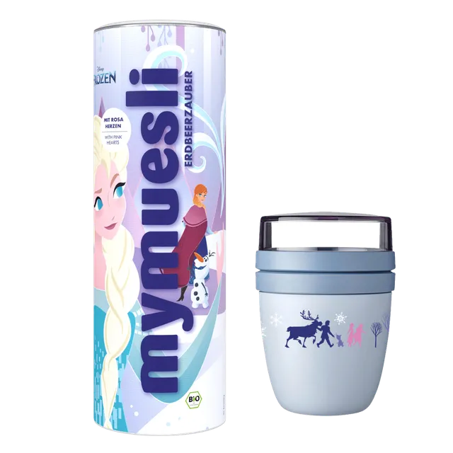 mymuesli-frozen-geschenkset-bio-erdbeerzauber-m-sli-575g-mepal-to-go-becher-mini image 1