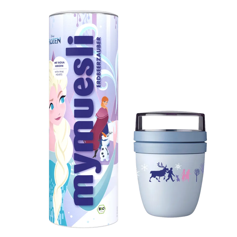 mymuesli-frozen-geschenkset-bio-erdbeerzauber-m-sli-575g-mepal-to-go-becher-mini image 1