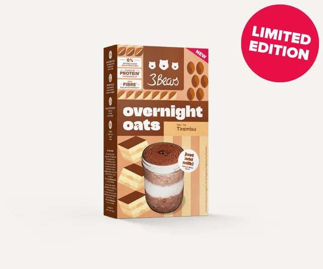 3bears-overnight-oats-tiramisu-400g-8-portionen image 1