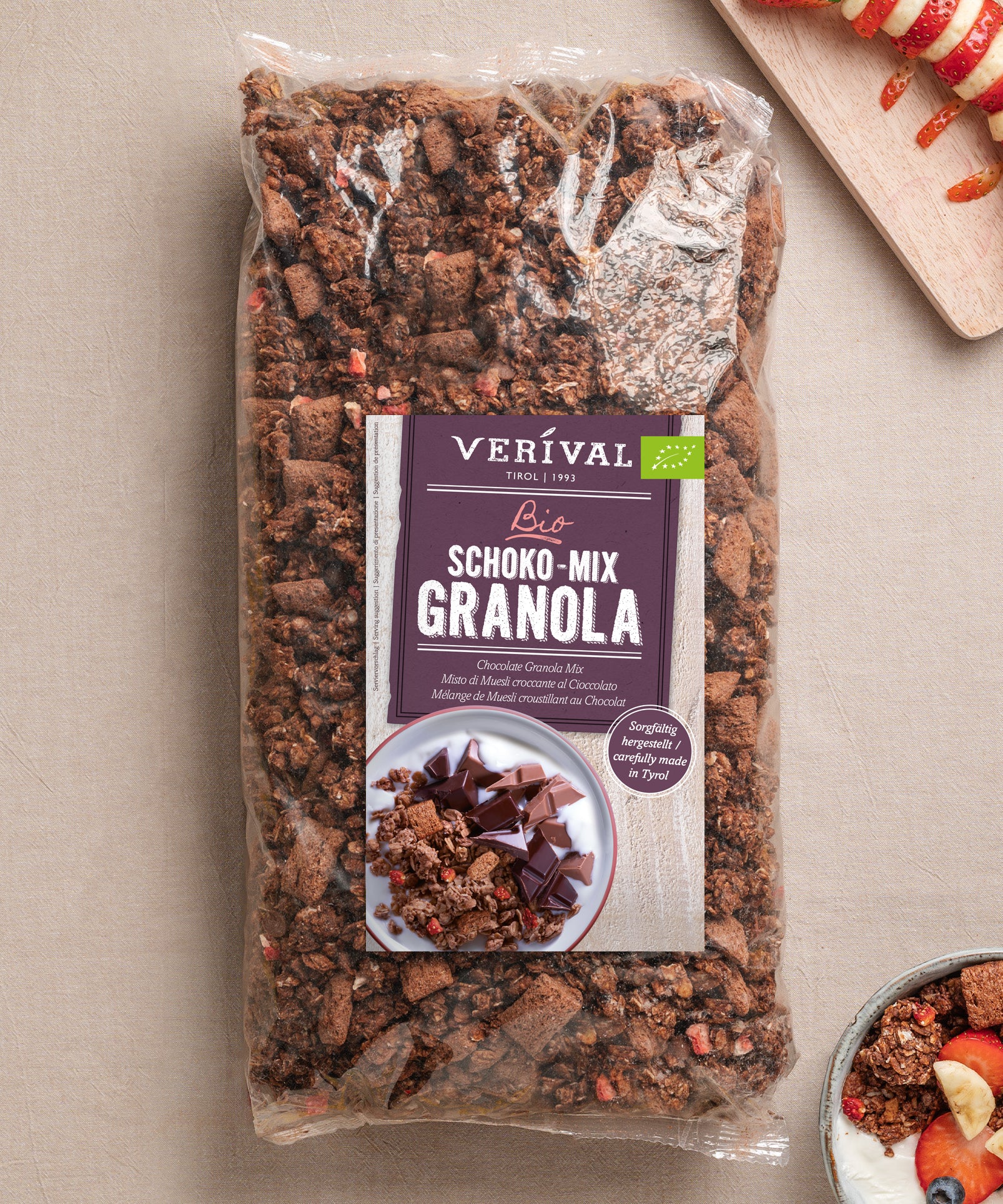 verival-bio-schoko-mix-granola-crunchy-mit-erdbeeren image 4
