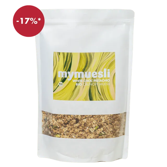 mymuesli-white-choc-pistachio-crunch-gro-packung-1-75-kg-bio-granola image 1