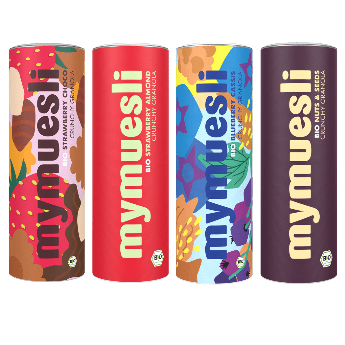 mymuesli-granola-probierbundle-4x575-g-nuss-mandel-erdbeere-schoko-heidelbeere image 1