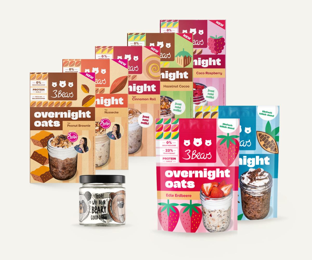 3bears-overnight-oats-meal-prep-set-klein-7-sorten-glas-nach-wahl image 2