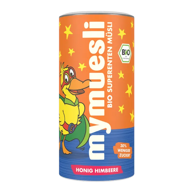 mymuesli-superenten-m-sli-fruchtiges-bio-kinder-m-sli-mit-honigflocken-und-himbe image 1
