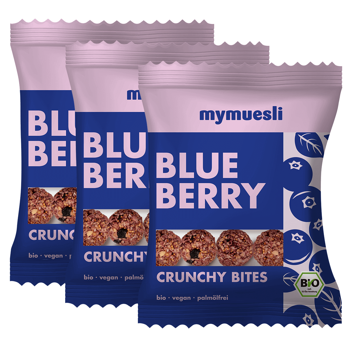 mymuesli-crunchy-bites-blueberry-hafer-snack-3x50g image 1
