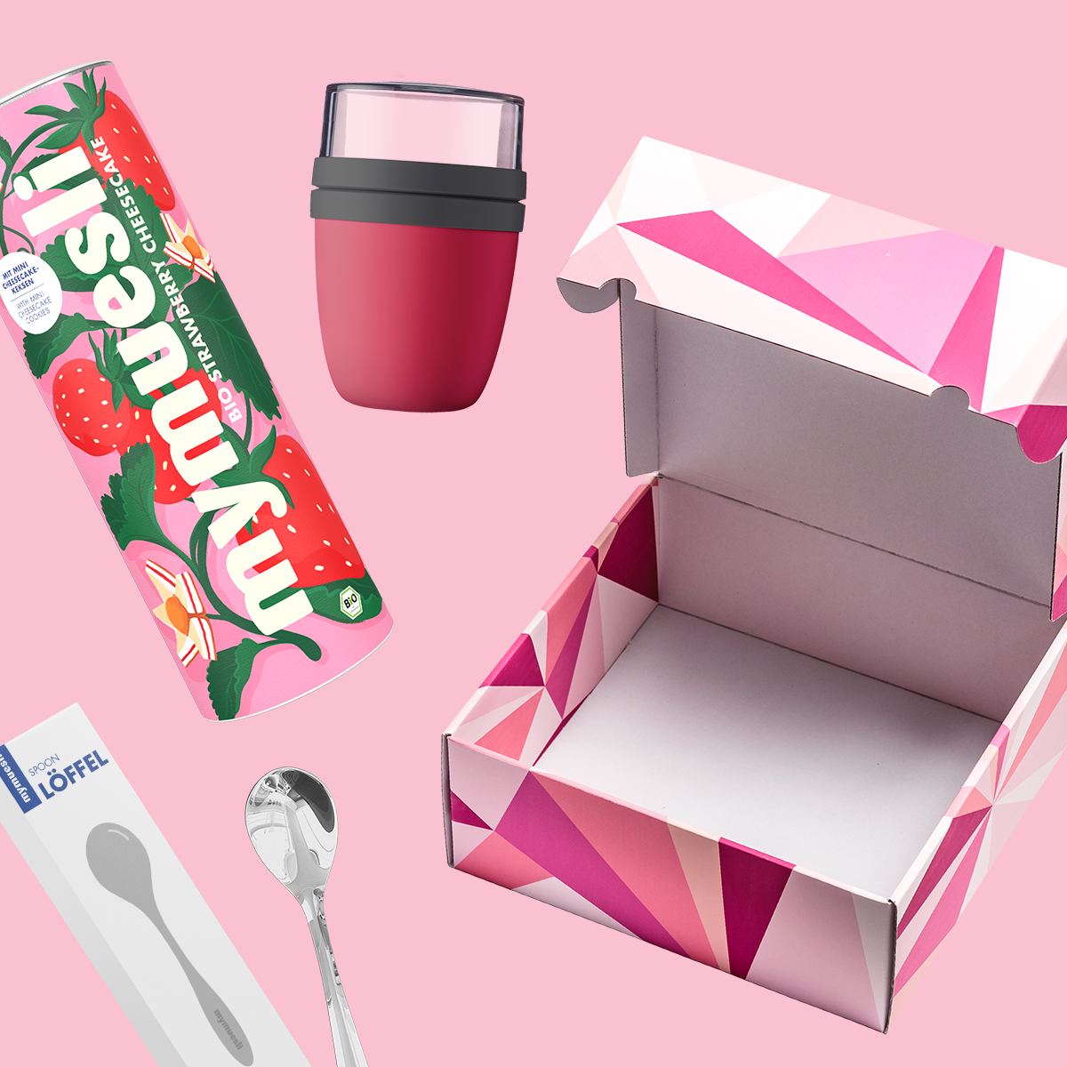 mymuesli-strawberry-cheesecake-lover-geschenkset-mit-to-go-becher image 3