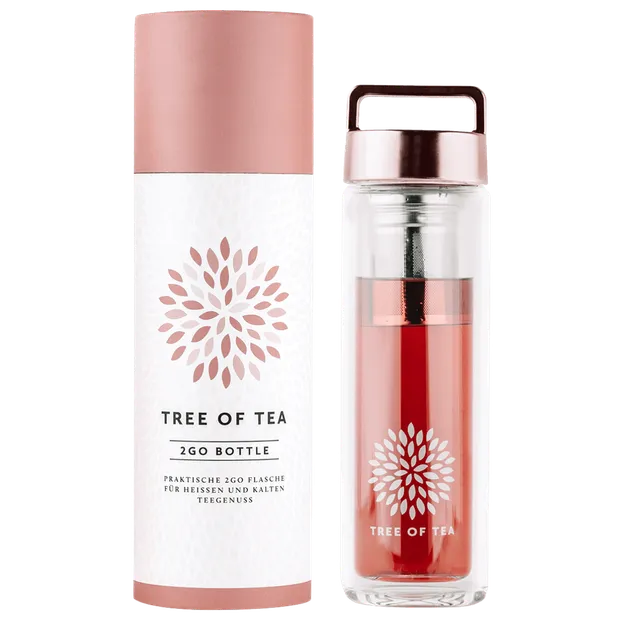 mymuesli-tree-of-tea-2go-bottle-ros-gold-glas-teebottle-450-ml image 1