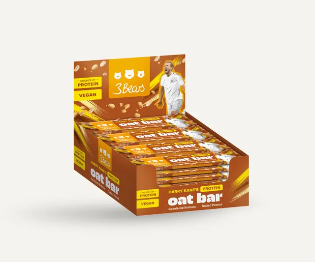 3bears-harry-kane-s-protein-oat-bar-salted-peanut-haferriegel image 1
